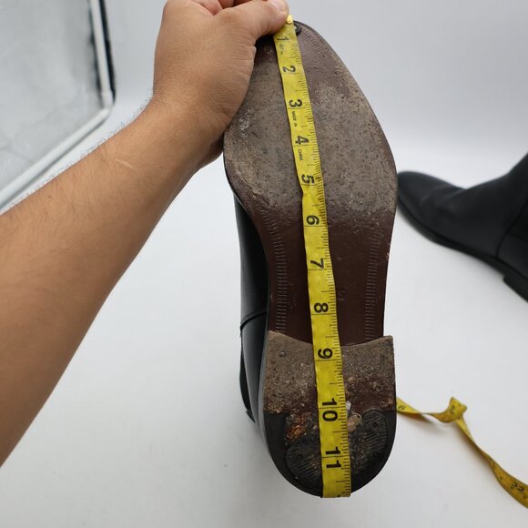 Hugo Boss Chelsea Men's Size UK 7.5 Black Leather Pull On Boots - Picture 10 of 11